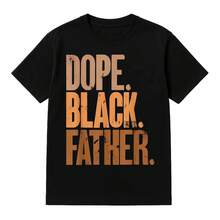 Camiseta Gráfica de Manga Corta y Cuello Redondo de Algodón para Hombre - Ropa Masculina, Camisas para Hombre, Camiseta Casual para Hombre, Regalo para el Día del Padre, vibes de verano, diversión al aire libre - Negro (Solo disponible en blanco y negro) - Ver 1