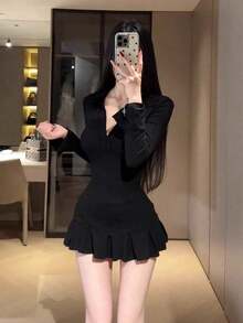 Women Two-Piece Outfits - Black - View 6