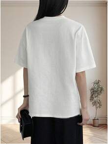Women T-Shirts - White - View 2