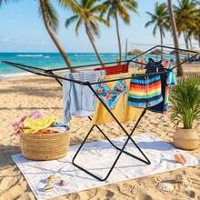 1pc Large Foldable Clothes Drying Rack, Modern Minimalist Style, Suitable For Home Use, Placed Under Feet. Suitable - A Clothes Drying Rack 180*50*100CM - View 10
