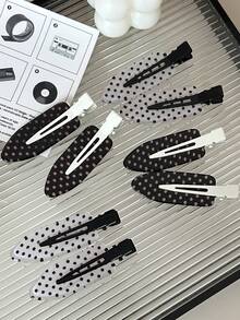 8 kẹp tóc bột kim tuyến tạo kiểu tóc, kẹp tóc mái liền, kẹp tóc trượt ván nữ tính, kẹp tóc bên, kẹp tóc mỏ vịt - Màu tím - Xem 11