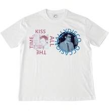Abbigliamento estivo per uomo, T-shirt con grafica "Harry Kiss All The Time, Disco Occasionally", un regalo per il tuo amico, top da uomo, stile street, T-shirt unisex, abbigliamento da vacanza, camicia da uomo. T-shirt in cotone stampato per uomo e donna, maniche corte, casual estivo, adatto per abbigliamento casual all'aperto in estate. - Bianco 3 - Visualizzare 1