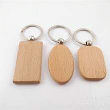 Fathers Day Gift Men Gifts 1pc Beech Wood Engraved Keychain, Custom Wooden Small Pendant, Creative Graduation Souvenir Gift For Students - Hexagon - View 2