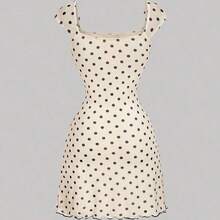 Nana's Women's Clothing Store  MOD Vestido con estampado floral de pliegues de malla con lazo - Burdeos - Ver 4