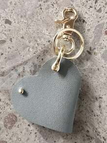 Easy Open Heart-Shaped Leather Key Holder, Key Organizer With Retractable Key Chain, Portable Car Key Pouch, Cute Heart-Shaped Retractable Key Chain With PU Leather Strap And Metal Alloy Clasp - Pink/Gold Key Chain, Motorcycle/Phone Key Chain - Mother's Day Gift Accessory (Multiple Colors Available) - Multicolor - View 12