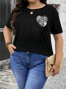 Camiseta de mujer para primavera y verano - Negro - Ver 2