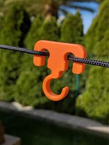 1 pieza Gancho de cuerda multifuncional portátil para camping, abrazadera de cuerda de aleación de aluminio resistente, bloqueo y liberación rápida ligera, adecuada para tendedero, tienda de campaña, lona, punto de anclaje de cuerda, camping, senderismo, hogar, exterior, regalo ideal para campistas, senderistas, padres, hombres - Multicolor - Ver 2