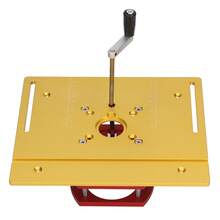 Router Riser With Top Plate, Router Lift Base, Woodworking Grooving, Trimming, Beveling, Router Table Base, Table Lift System - Gold - View 4