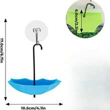 3pcs Plastic Frog Habitat Platform Set With Suction Cups - Colorful Umbrella Designs For Tree Frogs, African Dwarf Frogs, And Toads - Ideal Accessories For Pet Frog And Toad Enclosures - Naturalistic Habitat Creation, Frog Tank Accessories | Vibrant Frog Design | Plastic Construction, Frog Tank Decor - View 2