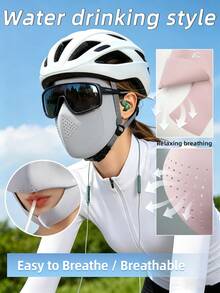 Women's UV Protection Face Mask, Silky Smooth Full Face Sun Protection Mask For Summer, Breathable Sports Mask With Opening, Suitable For Golf And Running - Multiple Styles - View 10