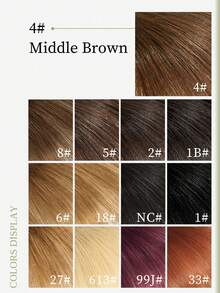 DNE HAIR 100%健康原色真人髮接髮，4#巧克力棕，自然輕盈瀏海髮片，柔軟絲滑親膚，不掉髮不打結，無縫隱形設計，易安裝易拆卸，可重複長期使用，適合女性、女孩、初學者，適用日常妝容、度假、街頭風、婚禮髮型造型轉換 - S4 - 查看 9