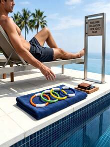 Aros de buceo submarinos de colores, adecuados para usar en piscinas, artículos de recreación acuática divertidos. Estos aros de buceo de colores también se pueden usar para juegos de fiesta de piscina de verano o como regalos. Opción ideal para el entretenimiento acuático de verano - Anillo de buceo - Ver 5