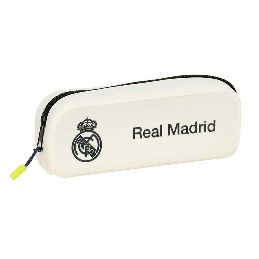 Real Madrid 皇家馬德里 25/26 賽季第二套球衣雙層鉛筆盒,附兩個隔層與拉鍊、內袋,返校用品 - 矽膠方塊 - 查看 1