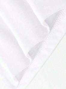 Camiseta blanca de manga corta y cuello redondo para mujer con un divertido estampado de una carita graciosa. - Blanco - Ver 7