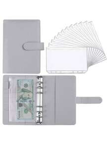 A6 Size Zipper Pouch, Budget Binder, Cash Envelope Finance System, Helps Manage Finances And Money Saving Challenge Notebook - Multicolor - View 17