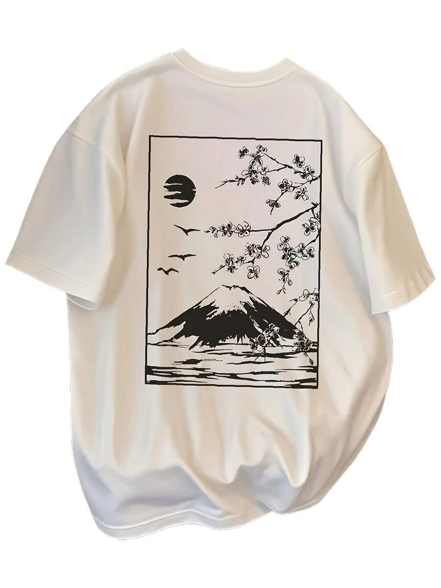 Camiseta de moda para hombres - Blanco - Ver 1