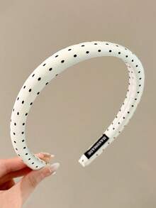 4pcs/Set Polka Dot Headbands, Casual Polyester Fiber Headbands, Suitable For All Seasons, Fluffy And Voluminous Hair Styling, Fashionable Polka Dot Hair Accessories, Versatile And Elegant Women's Hair Clips, Suitable For Daily Looks And Various Occasions, Fashionable Hair Accessories, Ideal Fashion Accessory For Fashionable Women And Casual Outfits. Headbands - Multicolor - View 10
