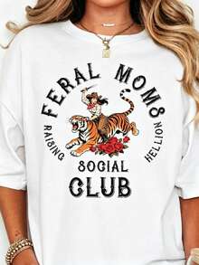 Camiseta Western Mom: Divertida Camiseta de Vaquera - Estilo Country Vintage - Blanco - Ver 7