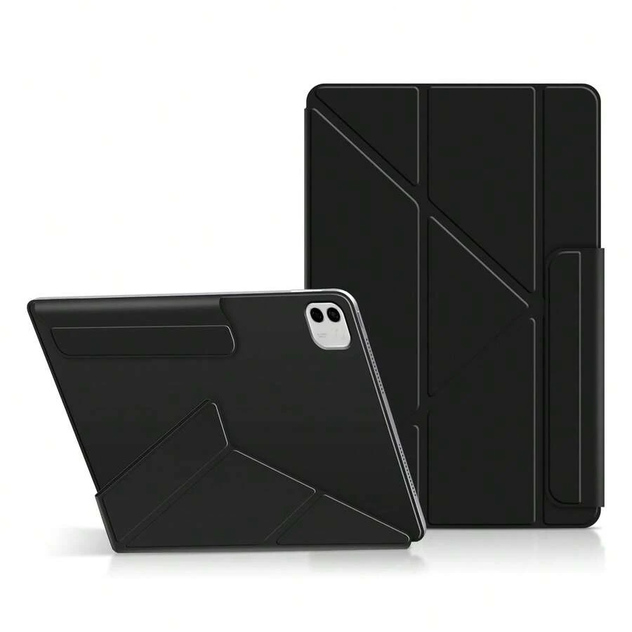 Funda con tapa magnética para la nueva Tablet Honor Magic Pad 4 / 3Pro de 12.3 pulgadas de 2026, con función de suspensión/activación automática, que admite el uso de la tablet en modo horizontal y vertical. - Negro - Ver 1