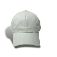Unisex Dad Hat In 100% Cotton Twill With Curved Brim, Custom Made In Brazil - Light Beige With Green Embroidery - View 2