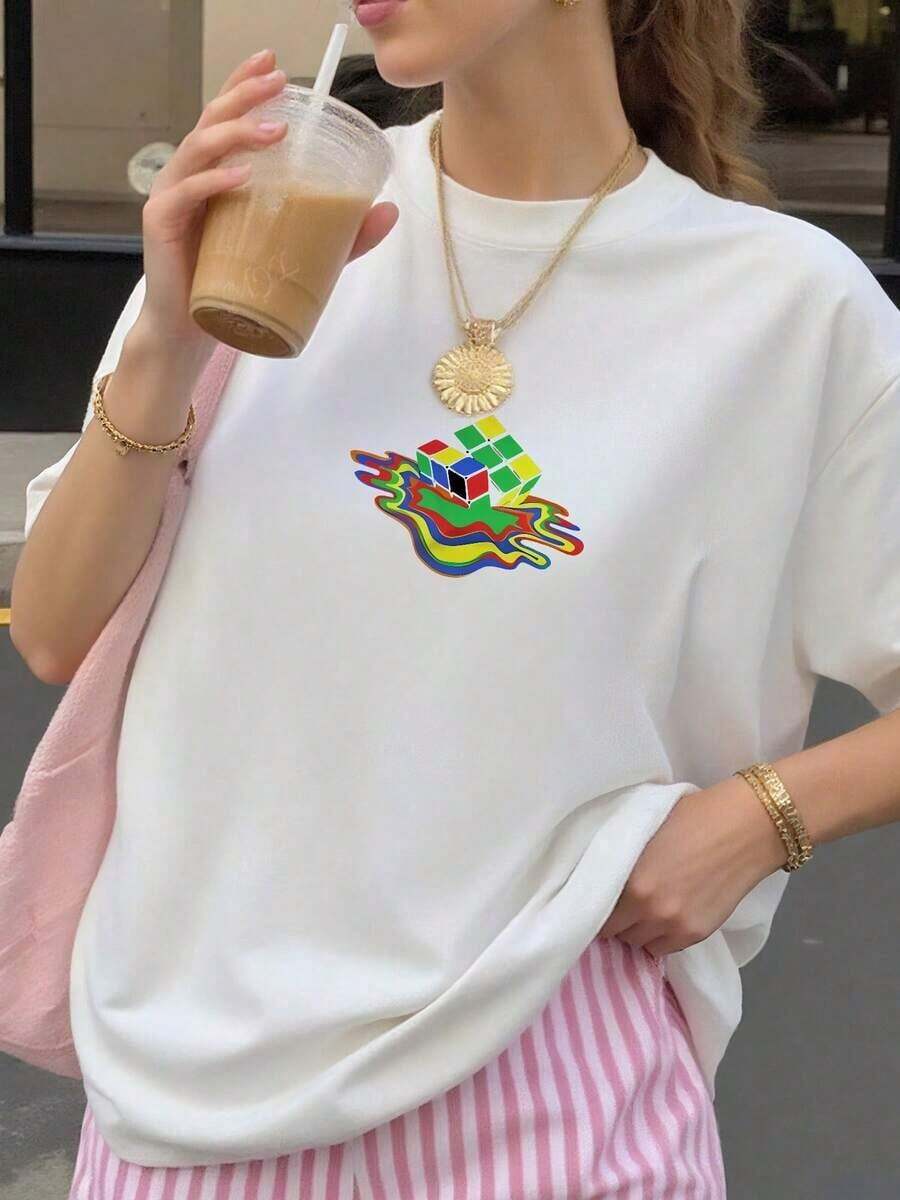 1 Piece Verona-Italy T-Shirt - Unique Art Gift - Hand-Drawn - For Men And Women - 180g 100% Cotton - 白色 1 - 查看 1