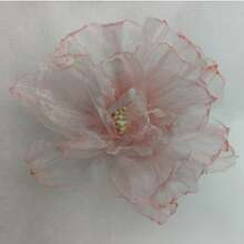 2pcs/Set Fashion Chiffon Flower Hair Clips, Suitable For Outings, Vacations, Gifts For Girlfriends Or Family Members,Hair Slide,Claw Clips - Pink - View 6