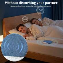 1pc Ultra-Thin Bluetooth Pillow Speaker With Built-In White Noise For Sleep Aid And Timer Function, Invisible Stereo Bass Sleep Headphones, Suitable For Adults, Light Sleepers And Travel - View 5