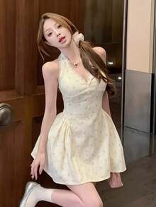 Women Short Dresses - White - View 3