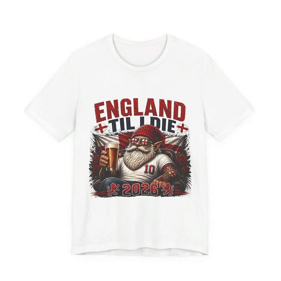 England 2026 Fan Shirt England Ti I Die - White - View 1