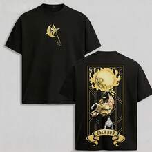 Escanor T-Shirt From The Seven Deadly Sins - A269 "Who Decided That?" Pride Sin Graphic Retro Heavy Unisex Anime Streetwear Gift For Fans - 銅色 - 查看 1