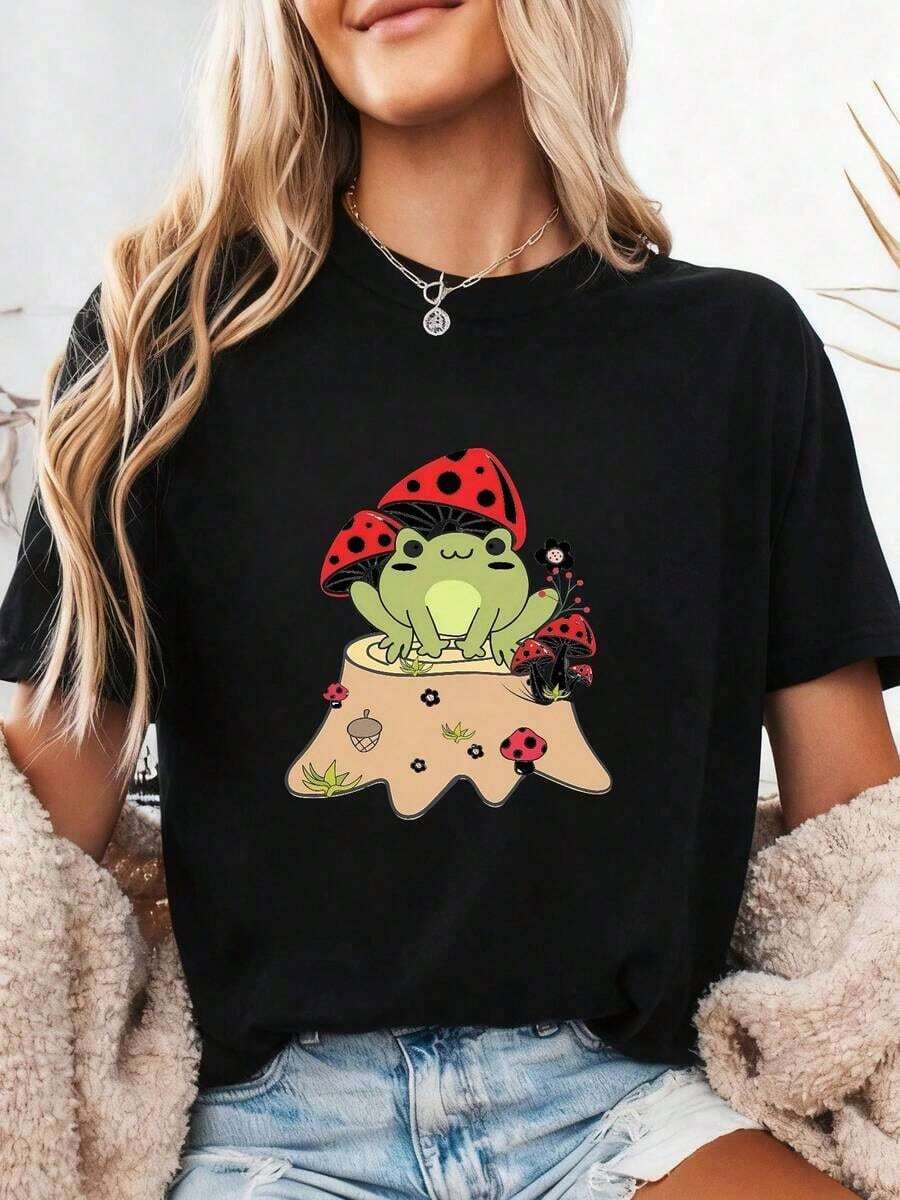 1 Piece "Spilling The Tea Since 1773" T-Shirt, Veterans T-Shirt, 4th Of July T-Shirt, T-Shirt, 4th Of July Hoodie, 180g 100% Cotton - 黑色 2 - 查看 1