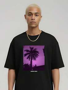 Camiseta de Hombre Estilo Leyenda Urbana con Estampado Y2K - B - Ver 3