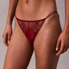 Calvin Klein CK Black Floral Lace Bikini QF8353 - Fall Berry - View 2