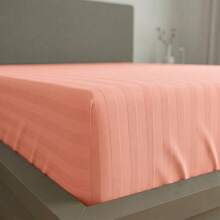 Fitted Sheet With Elastic All Around The Bottom, Cotton-Like Feel, Soft And Cool, Ideal For Spring, Available In Twin, Full, Queen, And King Sizes, Variety Of Colors, Perfect For Modern Bedrooms, Breathable And Comfortable For All Seasons - 杏色 - 查看 2