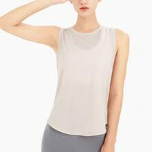 Women's Cropped Sports Top With A Cool, Quick-Drying, Open-Back Design, Ideal For Yoga And Training - TX30杏色 - 查看 8