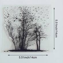 Nature-Inspired Transparent Stamp Collection - Floral/Tree/Architecture/Butterfly Elements, Suitable For Scrapbooking, DIY Decoration, Silicone Stamps - Forest - View 10