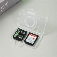 2-Pack Camera-Shaped Portable SD Card Storage Case, Travel Electronic Accessory Card Holder, Camera Memory Card Protective Case, Dual-Card Slot Plastic Protective Shell - View 7