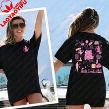 Camiseta Deportiva Rosa, Camiseta Oversize de Moda para Gimnasio, Regalo para Amantes del Ejercicio, Regalo Rosa para Mamá Musculosa, Tops Y2K, Tops de Algodón - Negro - Ver 8