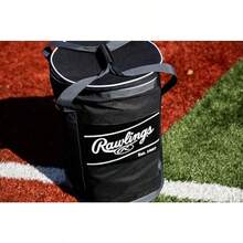 Rawlings Soft Sided Ball Bucket Bag Baseball/Softball Multiple Options - 6 Dz.  Negro/Gris - Ver 7