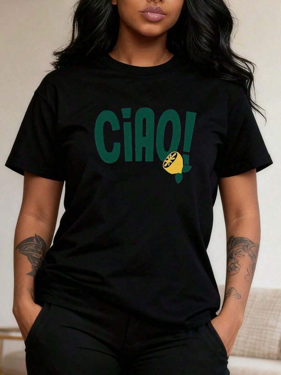1 pieza de camiseta gráfica vintage para mujer de 1968 - Camiseta suave y elástica para uso diario en verde oliva, camisa casual para todas las estaciones, para ocasiones cotidianas y especiales, tallas S-XXL (tallas extendidas disponibles) - Estilo retro de los años 60, 180g, 100% algodón. - Negro 3 - Ver 1