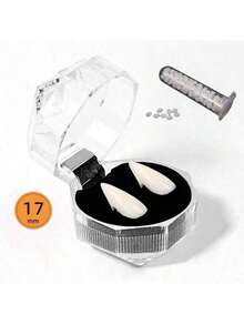 5pcs/Set Vampire Teeth, Suitable For Cosplay Props And Halloween Parties, Halloween Costume Props, Gothic Parties, Plastic Vampire Fangs With Hot Melt Adhesive, Zombie Teeth, Theme Events, Costume Accessories, Weird Aesthetics, Weird Props, Cosplay Enthusiasts, Instruction Manual Included - Teeth - View 11