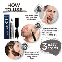 Beard & Mustache Styling Tools - Beard Pen + Beard Brush - View 10