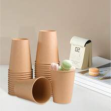 Cốc giấy Kraft chuyên dụng cho nhà hàng - Cốc dùng một lần đựng đồ uống nóng và lạnh - Thích hợp cho tiệc tùng, sự kiện và doanh nghiệp nhỏ - Đồ dùng bàn ăn, cốc trà, cốc uống nước dùng trong gia đình và thương mại, đồ dùng du lịch, cắm trại, đồ dùng tiệc tùng - Nhiều màu - Xem 9