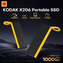 Unidad de estado sólido externa KODAK Extreme SSD portátil de 1TB, 512GB, 256GB, 128GB, con USB3.2 Tipo C Gen2, velocidad de 1000MB/s para PC, PS4, portátil y escritorio - Ver 2