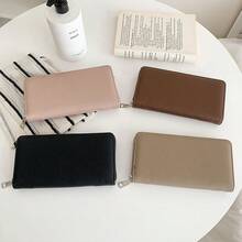 Unisex Long PU Wallet With Compartments, Coin Purse - Multicolor - View 7