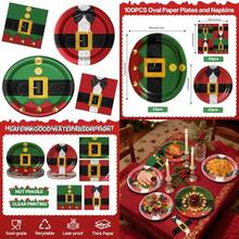 Festive Party Tableware - Red and Green - View 1
