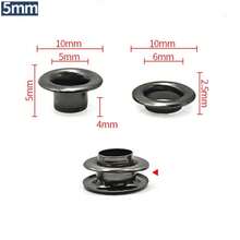 50/100sets 4/4.5/5/6/8/10mm Brass With Washers Grommet Repairing Round Eye Rings For Shoes Bag Clothing Skin Belt Hat - A - View 53