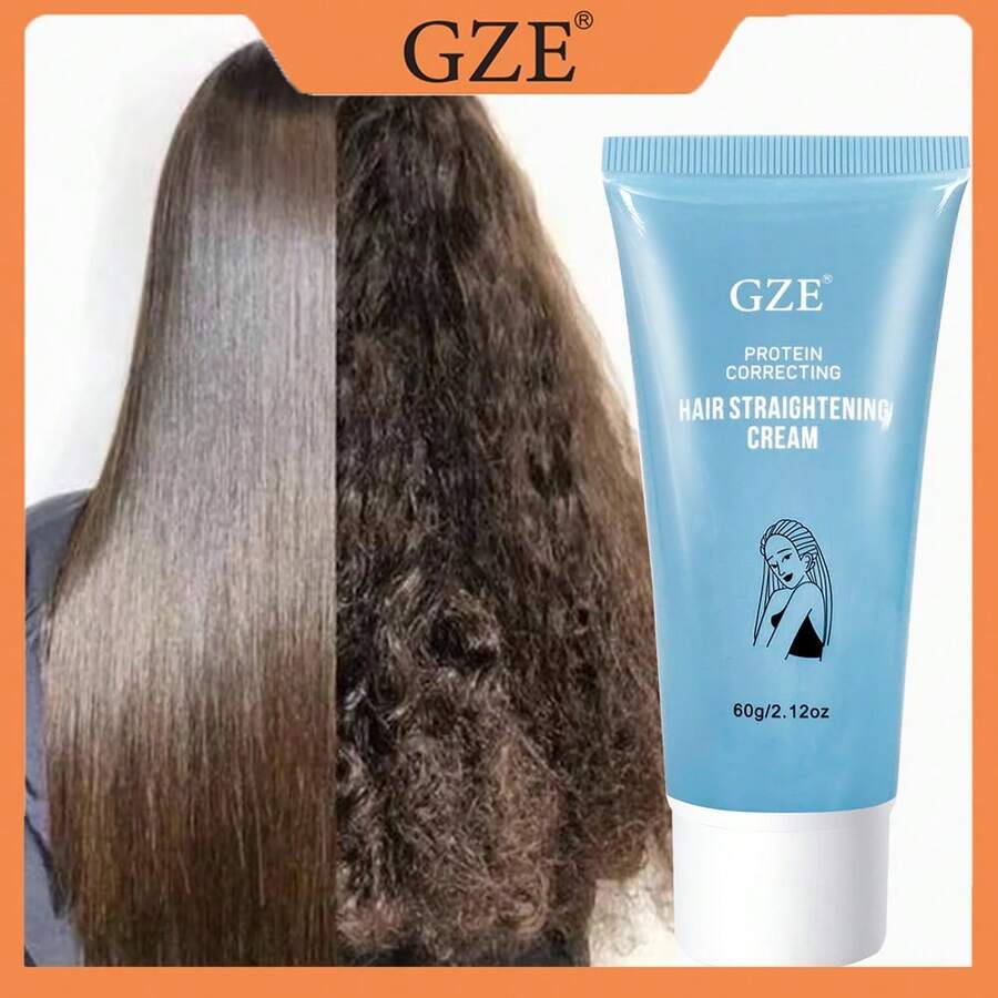 Kem duỗi tóc GZE Keratin & Collagen, phù hợp cho tóc xoăn và tóc xơ rối, phục hồi và làm mượt tóc. - 60g - Xem 1