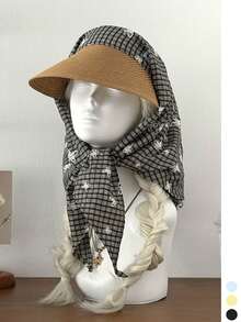 Retro Plaid Headscarf Hat, Paisley Pattern Contrast Color Fashionable Sun-Proof Bandana Cap, Cute Polka Dot Visor Hat, Versatile Adjustable Summer Breathable Snapback Cap, Unisex Lightweight Quick-Dry Outdoor Sports Baseball Cap - Multicolor - View 16