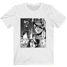 Cool Summer Initial DS T-Shirt, Fashionable Japanese Anime Pattern T-Shirt, Harajuku Manga T-Shirt, Casual Short Sleeve T-Shirt, Y2K Top For Women, Women's T-Shirts - 白色 20 - 查看 7